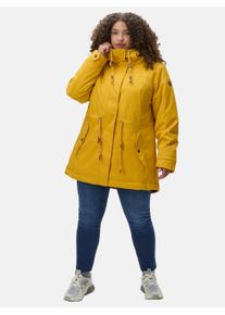 Wintermantel Ragwear "Wintermantel Monadis Rainy II Intl.", Damen, Gr. 3XL, gelb (gelb23), Obermaterial: 100% Polyester PES. Obermaterial: Futter: 100% Polyester PES. 100% Polyester PES., M&auml;ntel Wintermantel