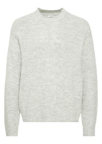 !Solid Strickfleece-Pullover SOLID "Strickpullover SDHamdani", Herren, Gr. XXL, beige (oyster grau melange), Obermaterial: 39% Polyacryl PAN. 31% Nylon NY. 20% Polyester PES. 10% Wolle WO., Pullover Strickfleece-Pullover