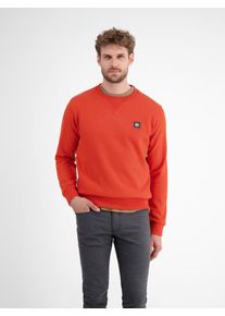 Sweatshirt Lerros "Urbaner Sweatshirtstyle f&uuml;r Herren", Herren, Gr. M, rot (scandinavian rot), 50% Baumwolle, 50% Polyester, Sweatshirts Sweatshirt