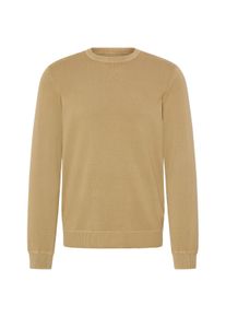 Strickfleece-Pullover Blend "Strickpullover BHAddo", Herren, Gr. S, gelb (starfish), Obermaterial: 100% Baumwolle CO., Pullover Strickfleece-Pullover