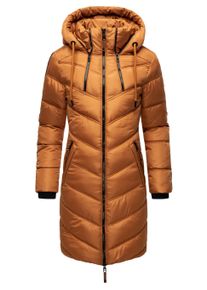 Wintermantel Marikoo "Wintermantel Armasa", Damen, Gr. XL, braun (rusty cinnamon), Obermaterial: 100% Polyester PES. Obermaterial: Futter: 100% Polyester PES. 100% Polyester PES., M&auml;ntel Wintermantel