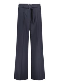 Stoffhose Betty Barclay "Stoffhose unifarben", Damen, Gr. 46, EURO, blau (dunkelblau), Obermaterial: 86% Polyester PES. 14% Elasthan EL., Hosen Stoffhose