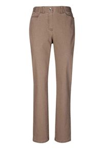 Regular-fit-Jeans GOLDNER "Klassische Jeansschlupfhose MARTHA", Damen, Gr. 52, N-Gr, beige, Obermaterial: 78% Baumwolle CO. 20% Polyester PES. 2% Elasthan EL., Jeans Regular-fit-Jeans