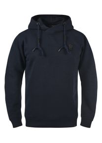 Kapuzenpullover INDICODE "Hoodie IDBarneys", Herren, Gr. M, blau (navy), Web, Obermaterial: 60% Baumwolle CO. 40% Polyester PES., unifarben, normal, Pullover Kapuzenpullover