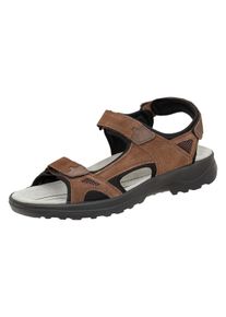 Sandale Jomos "Sandale", Herren, Gr. 43, braun, Obermaterial: 50% Rindsleder Leather cow. 50% Lammleder LEL., Schuhe Sandale