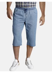 Bermudas Jan Vanderstorm "Bermuda INGWARD", Herren, Gr. 58, blau (hellblau), Obermaterial: 100% Baumwolle CO., comfort fit knielang, Hosen Bermudas