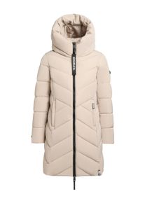 Wintermantel Khujo "Wintermantel Darka2-YM", Damen, Gr. S, beige (feather beige), Obermaterial: 100% Polyester PES. Obermaterial: Futter: 100% Nylon NY. 100% Polyester PES., M&auml;ntel Wintermantel