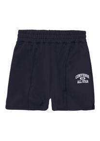 Shorts Converse, Damen, Gr. XS (34), N-Gr, schwarz, Sweatware, Obermaterial: 78% Baumwolle, 22% Polyester, unifarben, Hosen Shorts