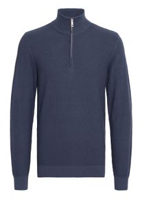Troyer Blend "Troyer BHMGOMAZA", Herren, Gr. XL, blau (marineblaus), Feinstrick, Obermaterial: 100% Baumwolle CO., unifarben, Basic, normal, Pullover Troyer