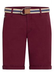 !Solid Chinoshorts SOLID "Chinoshorts SDMonty", Herren, Gr. 3XL, N-Gr, rot (wine rot), Obermaterial: 98% Baumwolle CO. 2% Elasthan EL., Hosen Chinoshorts