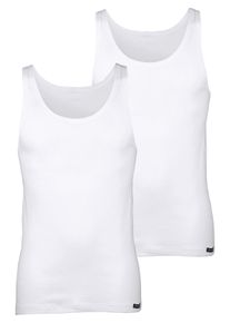 Unterhemd Jan Vanderstorm "2er Pack Unterhemd SOINI", Herren, Gr. XXXL, 2 Stk., weit, wei&szlig;, Obermaterial: 100% Baumwolle CO., Unterhemden Unterhemd, Aus reiner Baumwolle