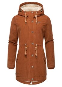 Wintermantel Ragwear "Winterjacke Canny Corduroy", Damen, Gr. 4XL, braun, Obermaterial: 100% Baumwolle CO. Obermaterial: Futter: 100% Polyester PES. 100% Polyester PES., M&auml;ntel Wintermantel