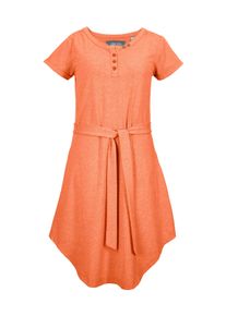 G.I.G.A. by Killtec Sommerkleid "GS 30 WMN DRSS", Damen, Gr. 40, Normalgr&ouml;&szlig;en, apricot, Obermaterial: 65% Polyester, 30% Baumwolle, 5% Elasthan, G.I.G.A. DX BY KILLTEC, Kleider Sommerkleid, Weiches Sommerkleid mit Bindeg&uuml;rtel und asymetrischem Saum