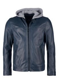 Lederjacke Maze "Lederjacke 42024137", Damen, Gr. S, schwarz (navy), Obermaterial: 100% Lammnappaleder LANA. Futter: 100% Baumwolle CO., Jacken Lederjacke