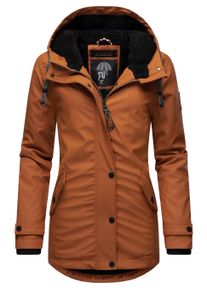 Regenjacke Navahoo "Regenjacke Lindraa", Damen, Gr. XS, braun (rusty cinnamon), Obermaterial: 60% PVC PVC. 30% Polyester PES. 10% Polyurethan PU. Obermaterial: Futter: 100% Polyester PES. 100% Polyester PES., Jacken Regenjacke