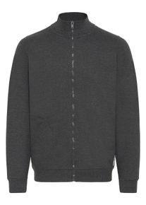 Sweatjacke Blend "Trainingsjacke BHMBHANDRE", Herren, Gr. L, grau (charcoal mix), Obermaterial: 60% Baumwolle CO. 40% Polyester PES., Sweatjacken Sweatjacke