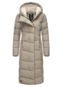 Wintermantel Ragwear "Wintermantel Pavla Long", Damen, Gr. L, grau (taupe24), Obermaterial: 100% Polyester PES. Obermaterial: Futter: 100% Polyester PES. 100% Polyester PES., M&auml;ntel Wintermantel
