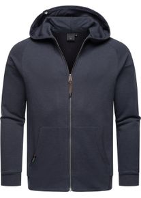Kapuzensweatjacke Ragwear "Kapuzensweatjacke Zenway", Herren, Gr. M, blau (navy), Obermaterial: 70% Baumwolle CO. 30% Polyester PES., Sweatjacken Kapuzensweatjacke