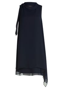 Cocktailkleid Vera Mont "Cocktailkleid ohne Arm", Damen, Gr. 50, EURO, blau (night sky), 100% Polyester PES., Kleider Cocktailkleid