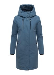 Wintermantel Navahoo "Wintermantel Hageltanz 14", Damen, Gr. XL, blau (dusty blau), Obermaterial: 55% Polyester PES. 45% Nylon NY. Obermaterial: Futter: 100% Polyester PES. 100% Polyester PES., M&auml;ntel Wintermantel