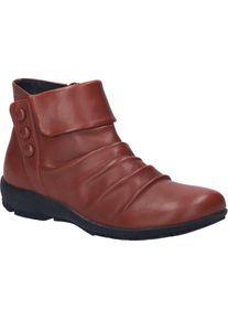 Stiefelette Josef Seibel "Charlotte 14, rubin", Damen, Gr. 38, rot (rubin), Obermaterial: 100% Rindsleder Leather cow., Schuhe Stiefelette