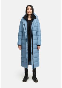 Winterjacke Marikoo "Marikoo Pakoraa 16 Steppmantel N088", Damen, Gr. XL, blau (powderblau), Obermaterial: 100% Polyester PES., Jacken Winterjacke