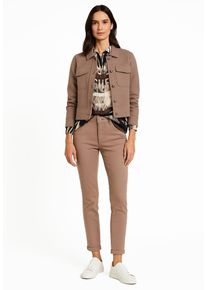 Relaxhose Betty Barclay "Basic-Jeans mit Waschung", Damen, Gr. 46, EURO, beige, Obermaterial: 56% Baumwolle CO. 30% Viskose CV. 12% Polyester PES. 2% Elasthan EL., Hosen Relaxhose