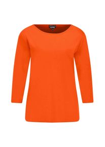Kurzarmshirt GOLDNER "Basic Shirt mit U-Boot-Ausschnitt", Damen, Gr. 44, orange (terrakotta), Obermaterial: 100% Baumwolle CO., Modisch, Shirts Kurzarmshirt, U-Boot-Ausschnitt