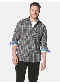 Langarmhemd Jan Vanderstorm "Hemd BJORNMAN", Herren, Gr. XXL, weit, gr&uuml;n (gr&uuml;n kariert), Obermaterial: 100% Baumwolle CO., Hemden Langarmhemd