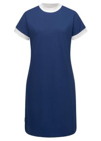 Shirtkleid Ragwear "Sommerkleid Katchi Solid", Damen, Gr. S, N-Gr, blau (indigo blau), Obermaterial: 80% Baumwolle CO(Bio). 20% Polyester Pol. recyc.., Kleider Shirtkleid
