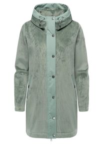 Kurzmantel Ragwear "Kurzmantel Cousy Bonded YOUMODO", Damen, Gr. S, gr&uuml;n (dusty gr&uuml;n), Obermaterial: 91% Polyester PES. 9% Elasthan EL., M&auml;ntel Kurzmantel