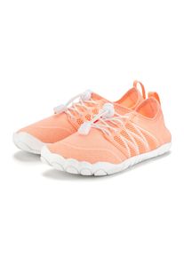 Aquaschuh Venice Beach "Badelatsche, Badeschuhe, Badeschlappe, Wasserschuh, leichter Slipper", Damen, Gr. 41, orange (peach), Obermaterial: 100% Textilmaterial. Decksohle: 100% Textilmaterial. Futter: 100% Textilmaterial. Laufsohle: 100% Synthetik, unifarben, Schuhe Aquaschuh, mit elastischen B&auml;ndern, schnelltrocknend, ultraleicht VEGAN