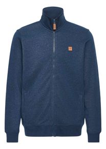 Kapuzensweatjacke Blend "Kapuzenfleecejacke BHPolax", Herren, Gr. M, blau (marineblaus melange), Obermaterial: 60% Baumwolle CO. 40% Polyester PES., Sweatjacken Kapuzensweatjacke