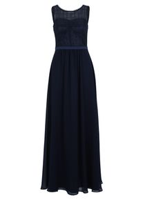Abendkleid Vera Mont "Abendkleid mit Spitze", Damen, Gr. 34, EURO, blau (night sky), Obermaterial: 100% Polyester PES., Kleider Abendkleid