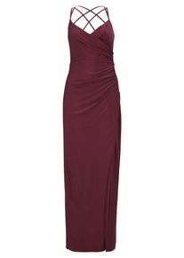Abendkleid Vera Mont "Abendkleid figurbetont", Damen, Gr. 40, EURO, rot (deep dahlia), Obermaterial: 82% Polyamid PA. 18% Elasthan EL., Kleider Abendkleid