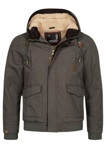 Winterjacke Alessandro Salvarini "A. Salvarini Herren Winterjacke AS287", Herren, Gr. XL, grau (dunkelgrau), Obermaterial: 100% Baumwolle CO., Jacken Winterjacke