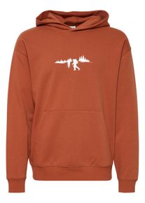 !Solid Kapuzenpullover SOLID "Hoodie SDHalmus", Herren, Gr. M, orange (arabian spice), Obermaterial: 60% Baumwolle CO. 40% Polyester PES., bedruckt, normal, Pullover Kapuzenpullover