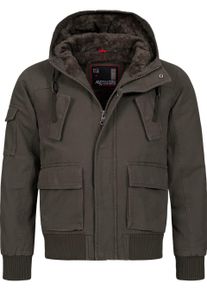 Winterjacke Alessandro Salvarini "Alessandro Salvarini Herren Winter Jacke AS139", Damen, Gr. XL, grau (dunkelgrau), Obermaterial: 100% Baumwolle CO., Jacken Winterjacke