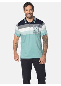 Poloshirt Jan Vanderstorm "Poloshirt SNORSE", Herren, Gr. XL, blau (t&uuml;rkis), Obermaterial: 100% Baumwolle CO., Shirts Poloshirt