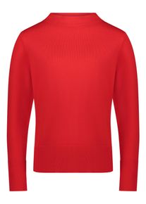 Strickpullover Betty Barclay "Strickpullover mit Stehkragen", Damen, Gr. 46, rot (high risk rot), Obermaterial: 55% Viskose CV. 30% Polyester PES. 15% Polyamid PA., Pullover Strickpullover