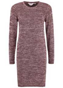 Strickkleid oxmo "Strickkleid OXDanielle", Damen, Gr. L, N-Gr, rot (andorra rot), Obermaterial: 50% Baumwolle CO. 50% Polyacryl PAN., Kleider Strickkleid