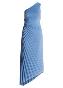 Abendkleid Vera Mont "Abendkleid im Glitzer-Look", Damen, Gr. 40, blau (blau riviera), Kleider Abendkleid