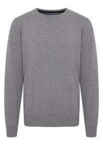 Strickfleece-Pullover Blend "Strickpullover BHNolen", Herren, Gr. M, grau (stone mix), Obermaterial: 100% Baumwolle CO., Pullover Strickfleece-Pullover