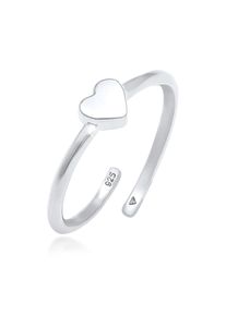 Silberring Elli "Ring Kinder Herz Liebe 925 Silber", silber, Fingerringe, M&auml;dchen, Silber 925 (Sterlingsilber), Silberring