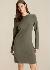 Strickkleid Tamaris, Damen, Gr. 44, N-Gr, gr&uuml;n (khaki melange), Feinstrick, Obermaterial: 50% Viskose, 28% Polyester, 22% Polyamid, Basic, figurumspielend ca. Mitte Oberschenkel, Rundhals, Raglan&auml;rmel, Kleider Strickkleid, l&auml;ssiges Mini-Kleid aus Viskosemischung