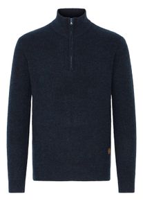 Troyer INDICODE "Troyer IDBratram", Herren, Gr. L, blau (navy), Obermaterial: 58% Polyacryl PAN. 32% Polyester PES. 7% Wolle mw. 3% Elasthan EL., Pullover Troyer