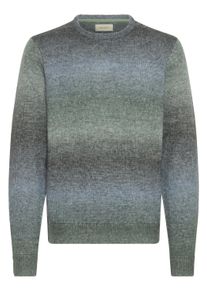 Strickfleece-Pullover Blend "Strickpullover BHDANNIE", Herren, Gr. XXL, blau (blau shadow), Obermaterial: 46% Polyacryl PAN. 37% Polyester PES. 10% Nylon NY. 7% Wolle WO., Pullover Strickfleece-Pullover