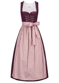 N&uuml;bler Dirndl N&Uuml;BLER "Dirndl lang Thea", Damen, Gr. 46, EURO, rot, Obermaterial: 100% Baumwolle CO., Kleider Dirndl