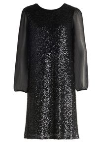 BETTY & CO Partykleid BETTY & CO "Partykleid mit Pailletten", Damen, Gr. 44, EURO, schwarz, Obermaterial: 96% Polyester PES. 4% Elasthan EL., Kleider Partykleid