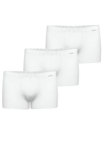 Retro Boxer Ammann "3er Pack Retro Short Day Modern / Micro Modal", Herren, Gr. L, wei&szlig;, Single Jersey, Obermaterial: 93% Modal CMD. 7% Elasthan EL., Unterhosen Retro Boxer